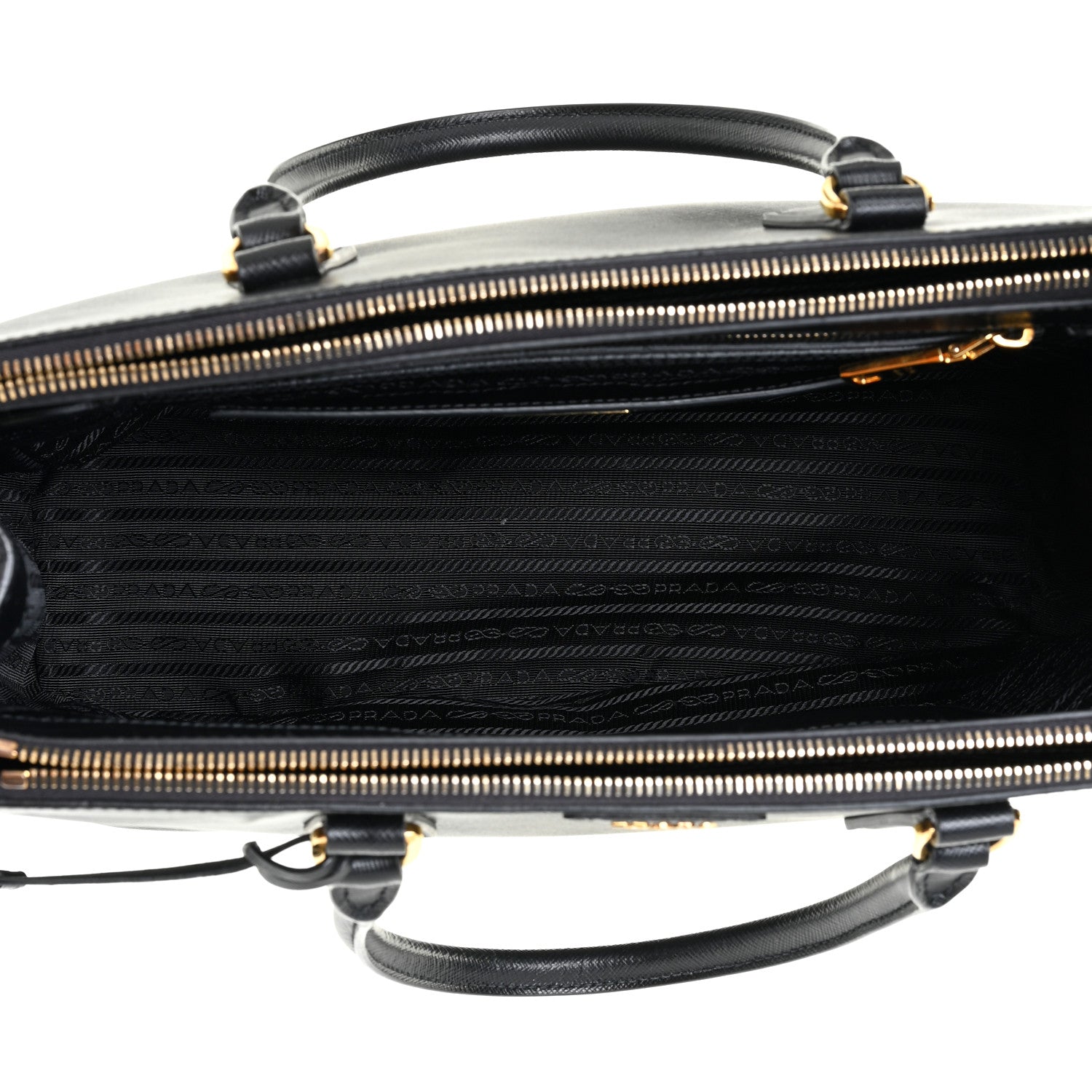 Prada Saffiano Medium Galleria Double Zip Tote Black 5 of 15