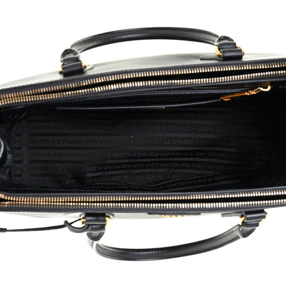 Prada Saffiano Medium Galleria Double Zip Tote Black 5 of 15