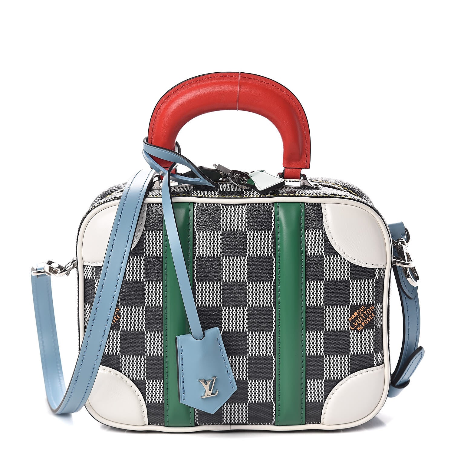 Louis Vuitton Damier Valisette BB Black White 2 of 10
