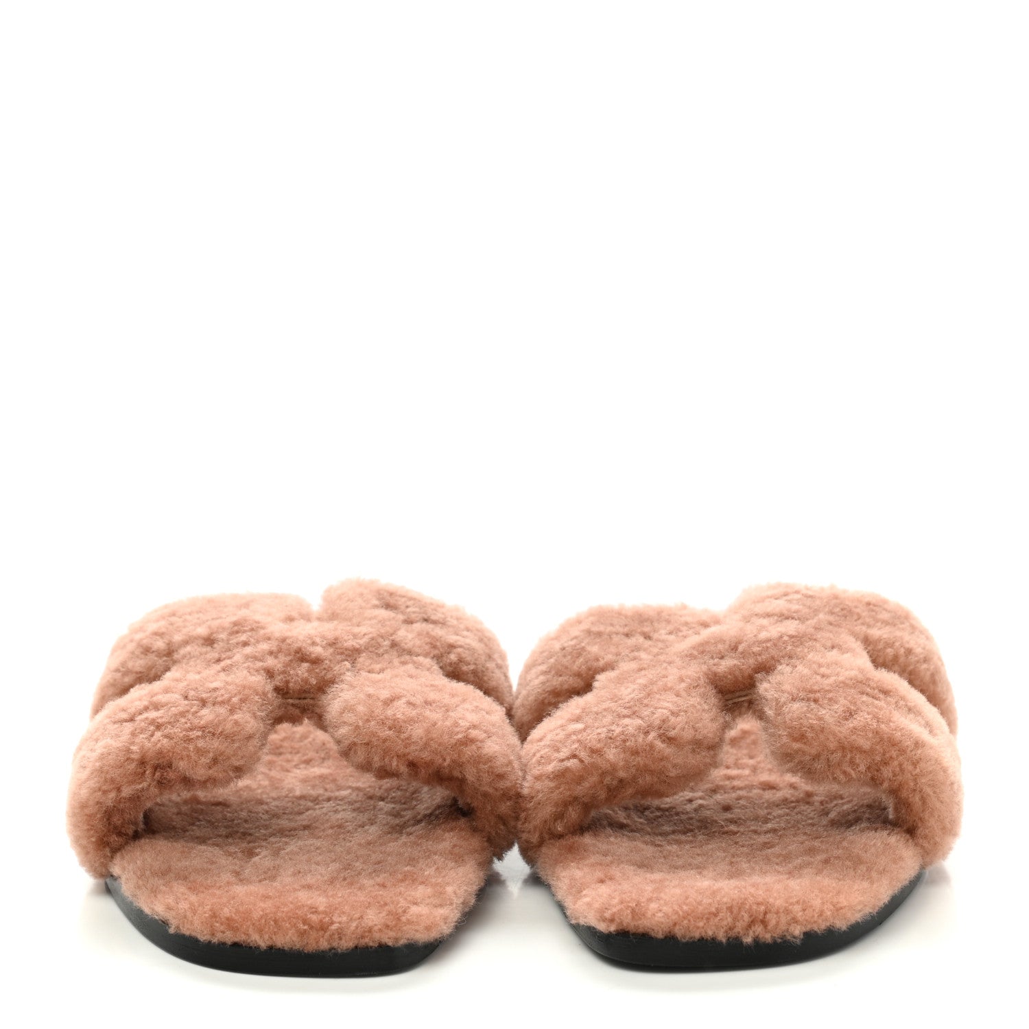 Hermes Woolskin Oran Sandals 41 Rose Aube 2 of 8