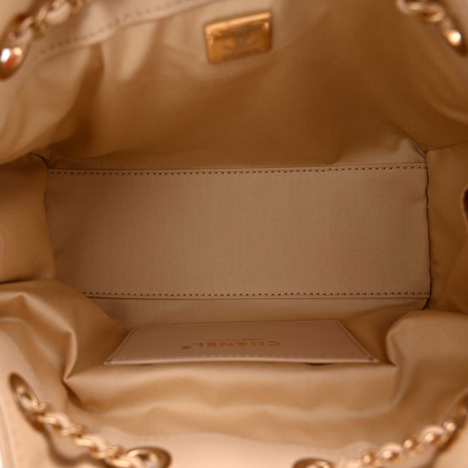 Chanel Caviar Quilted Mini Chanel 25 Handbag Beige 5 of 11