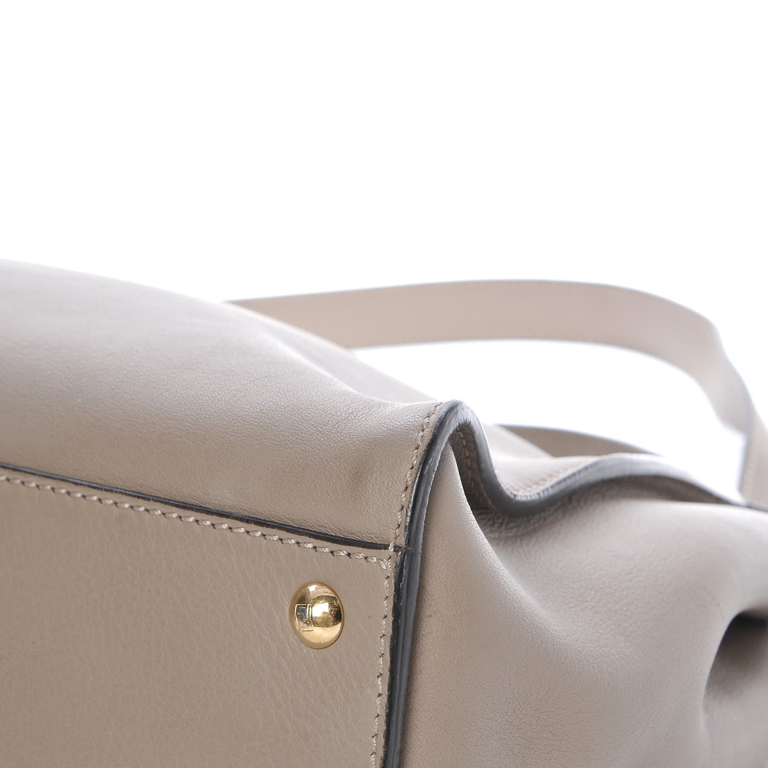 Fendi Vitello Seta Plexiglass Tortoise Medium Peekaboo Iconic Satchel Tortora 13 of 15