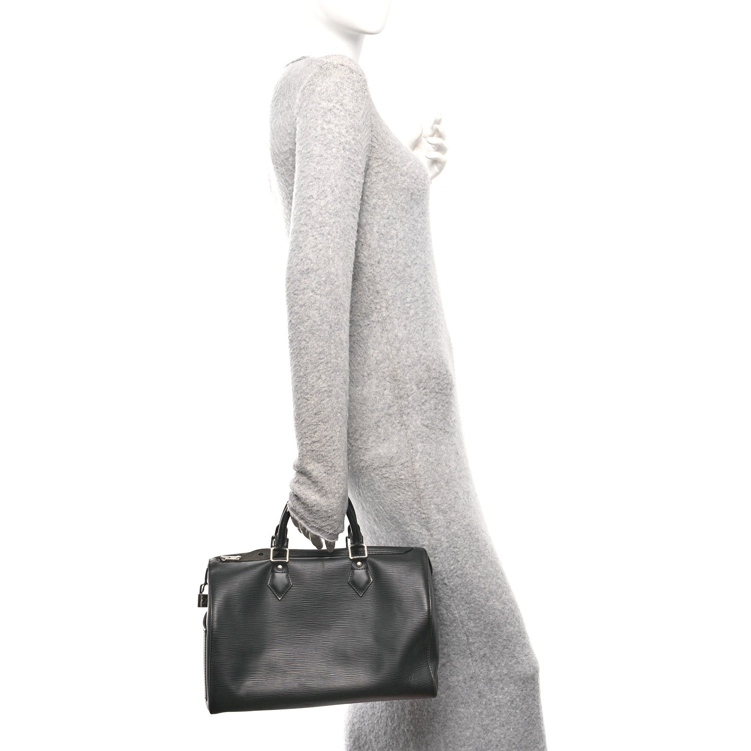 Louis Vuitton Epi Speedy 30 Black 2 of 10