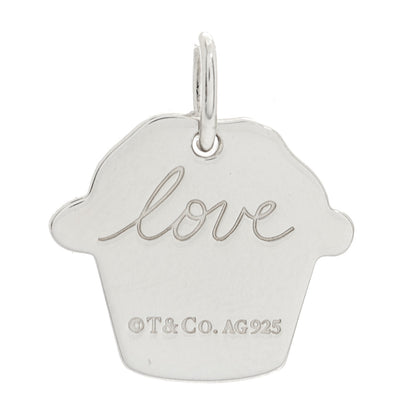 Tiffany Sterling Silver Love Cupcake Charm 1 of 3