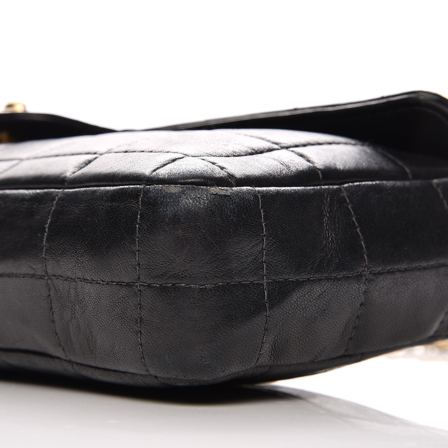 Chanel Lambskin Quilted East West Chocolate Bar Flap Black 12 of 13