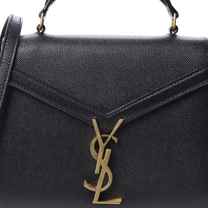 Saint Laurent Grain de Poudre Mini Classic Monogram Cassandra Top Handle Black 9 of 9