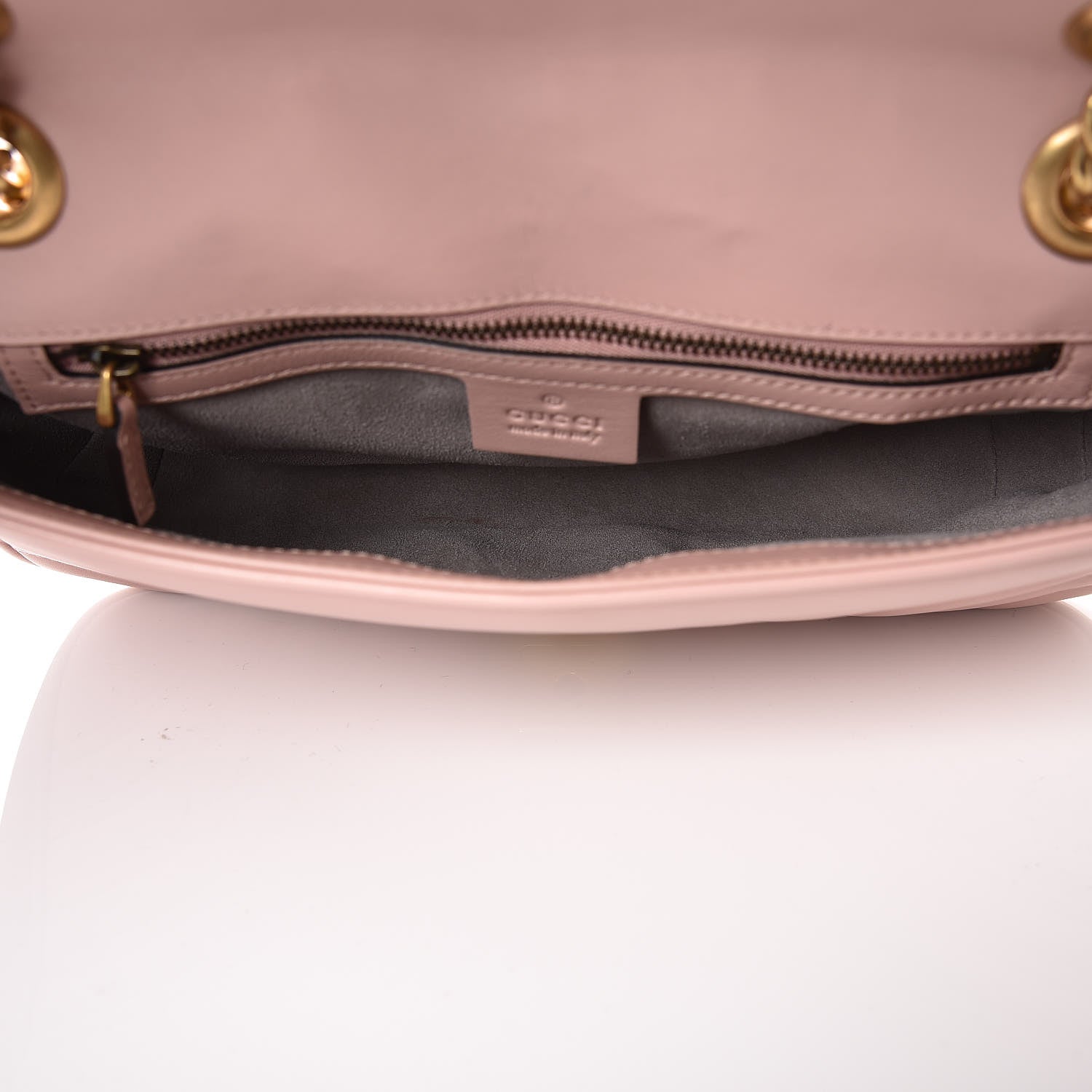 Gucci Calfskin Matelasse Small GG Marmont Shoulder Bag Perfect Pink 5 of 13