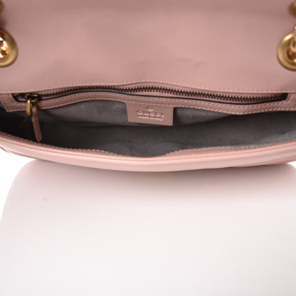 Gucci Calfskin Matelasse Small GG Marmont Shoulder Bag Perfect Pink 5 of 13