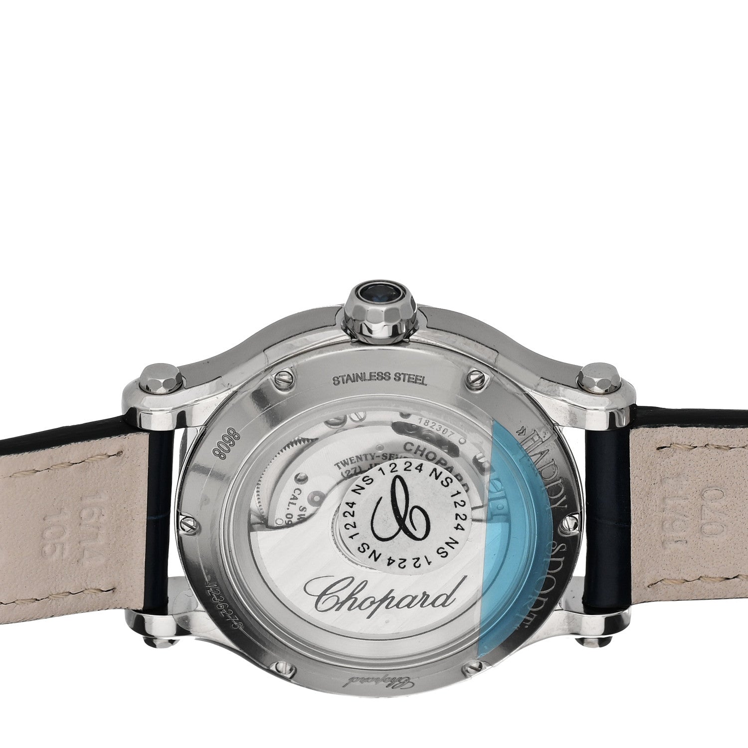 Chopard Stainless Steel Alligator Diamond Bezel 33mm Happy Sport Automatic Watch 4 of 5