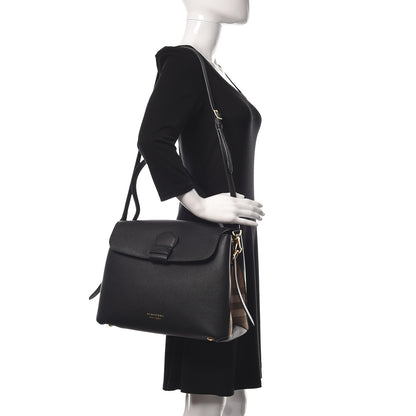 Burberry Derby Calfskin House Check Medium Camberley Black 2 of 15