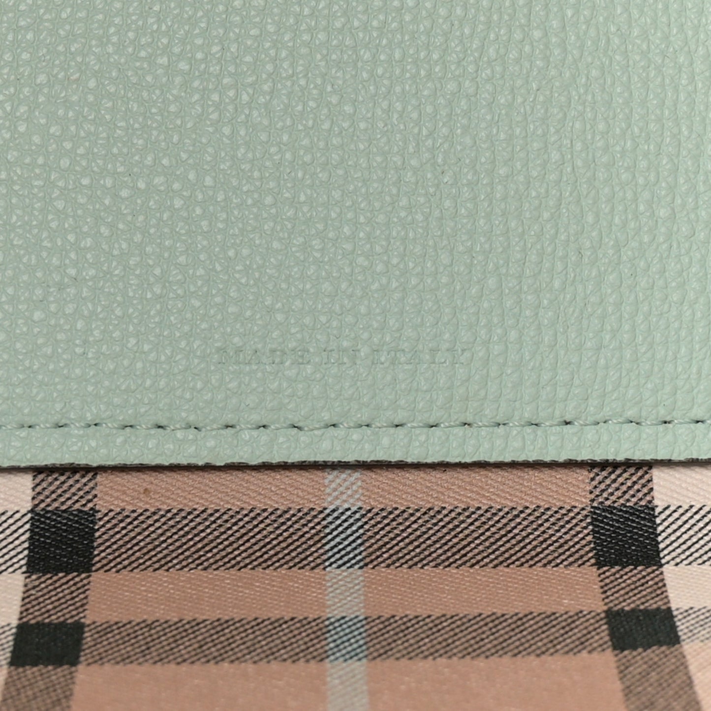 Calfskin Haymarket Check Small Reversible Tote Pale Opal