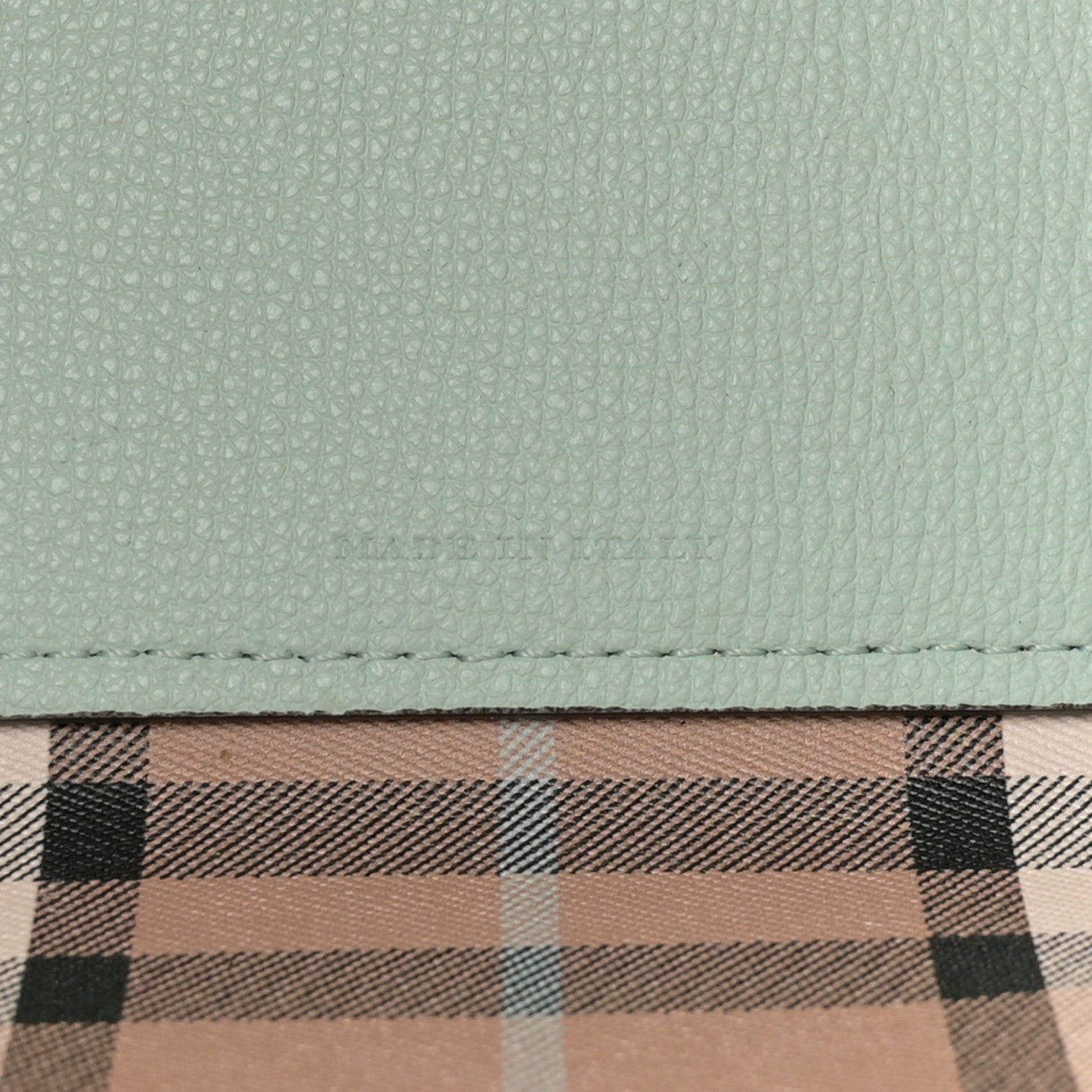 Burberry Calfskin Haymarket Check Small Reversible Tote Pale Opal 7 of 12