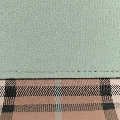 Burberry Calfskin Haymarket Check Small Reversible Tote Pale Opal 7 of 12