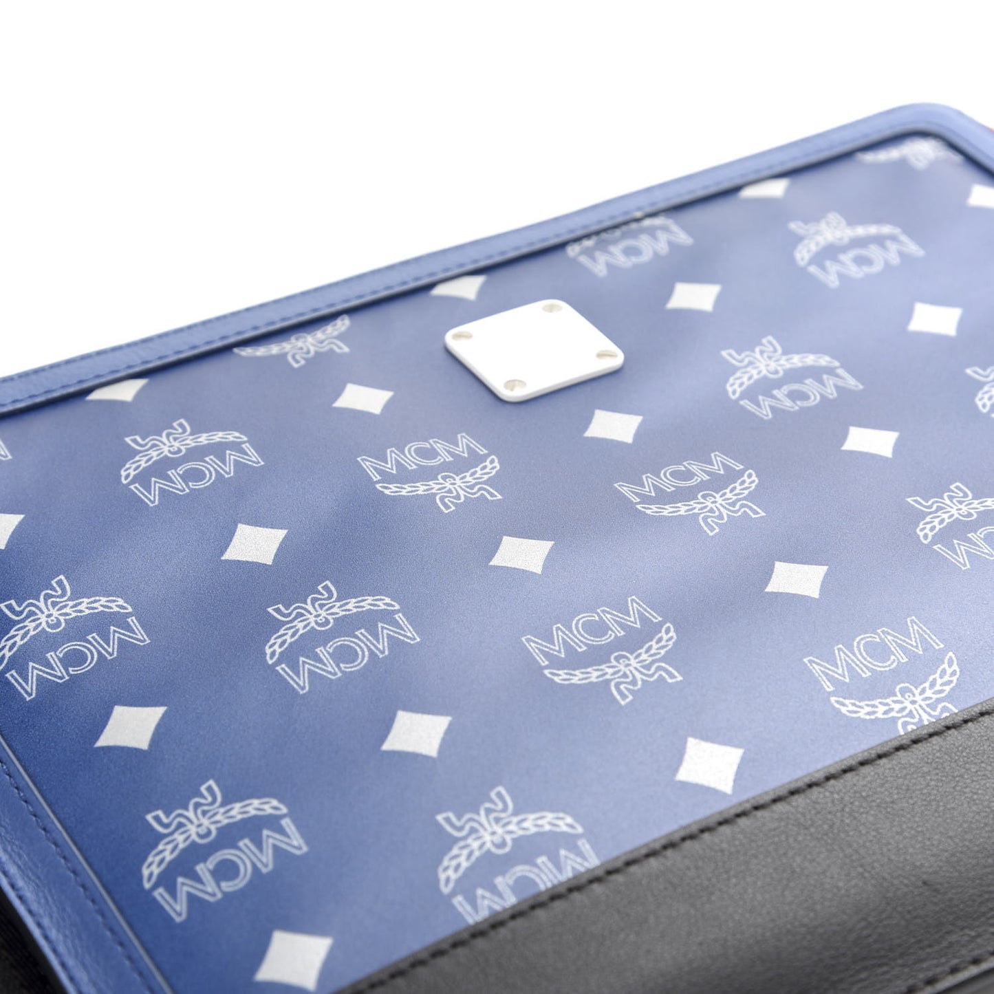 Visetos Reflective Nylon Medium Galaxy Zip Top Wristlet Pouch Estate Blue