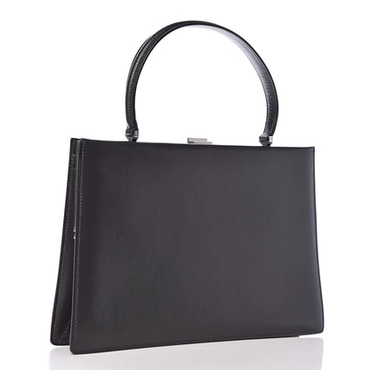 Celine Patina Box Calfskin Medium Clasp Bag Grey 3 of 13
