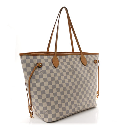 Louis Vuitton Damier Azur Neo Neverfull MM Rose Ballerine 4 of 13