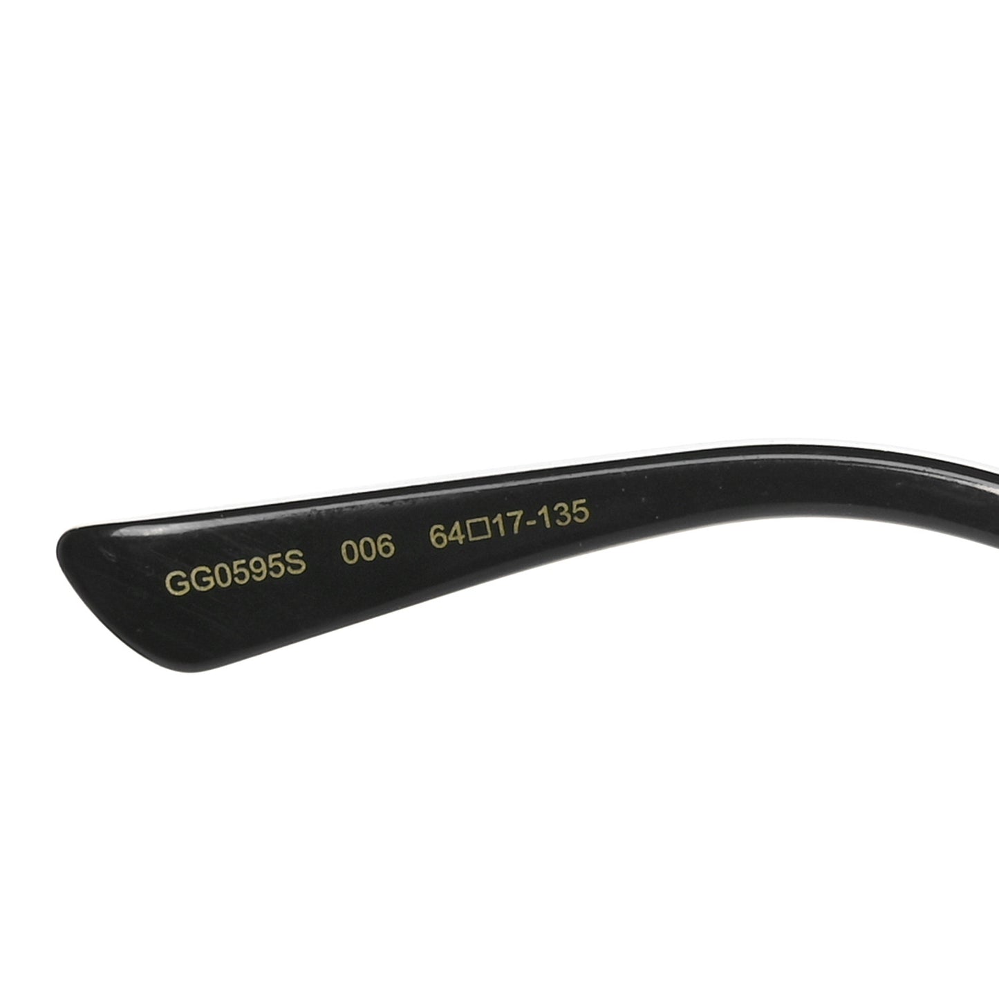 Metal Round Frame GG0595S Sunglasses Gold Black Red