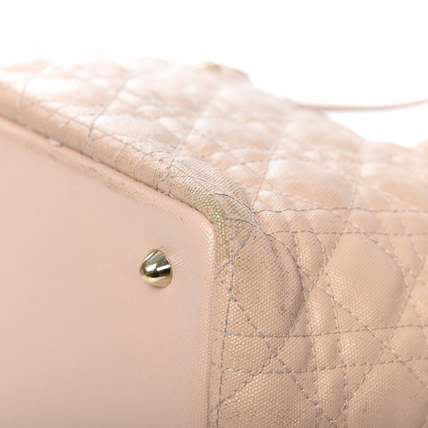 Christian Dior Coated Canvas Cannage Small Panarea Tote Beige 20 of 29