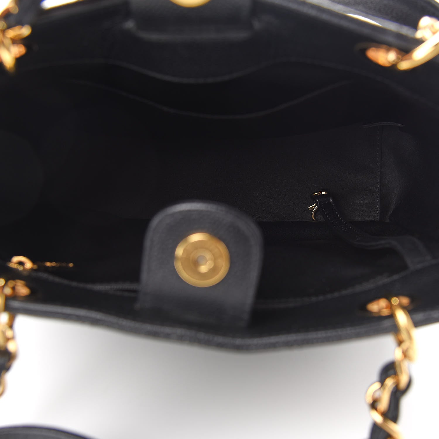 Chanel Caviar Quilted Petit Shopping Tote PST Black 5 of 9