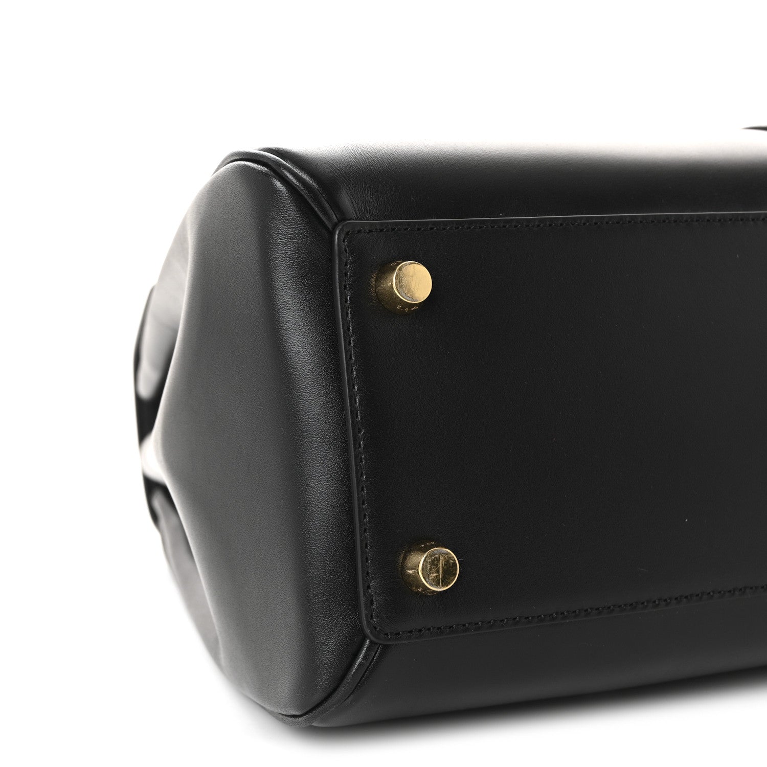 Celine Satinated Calfskin Medium 16 Top Handle Bag Black 10 of 11