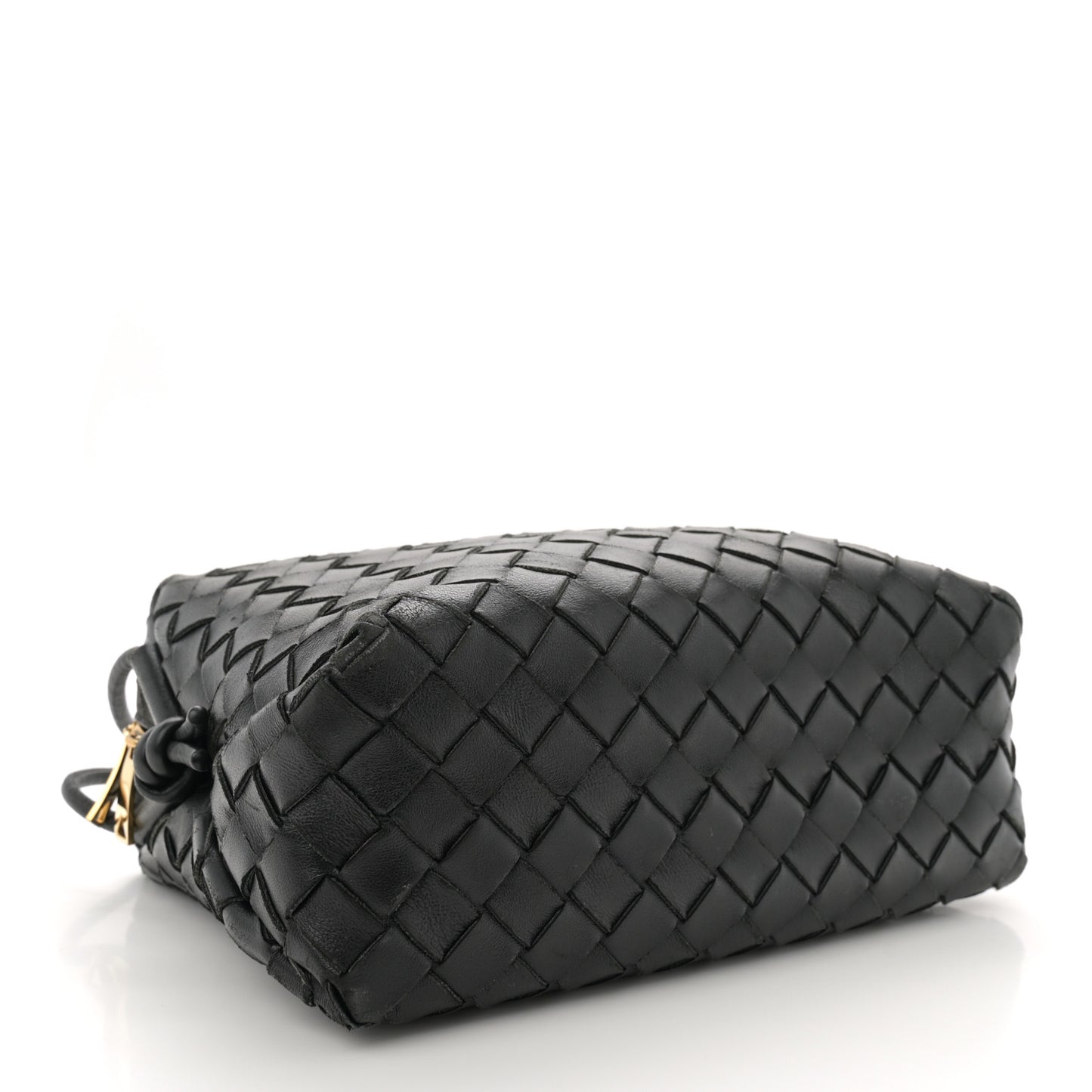 Nappa Intrecciato Small Loop Camera Bag Black