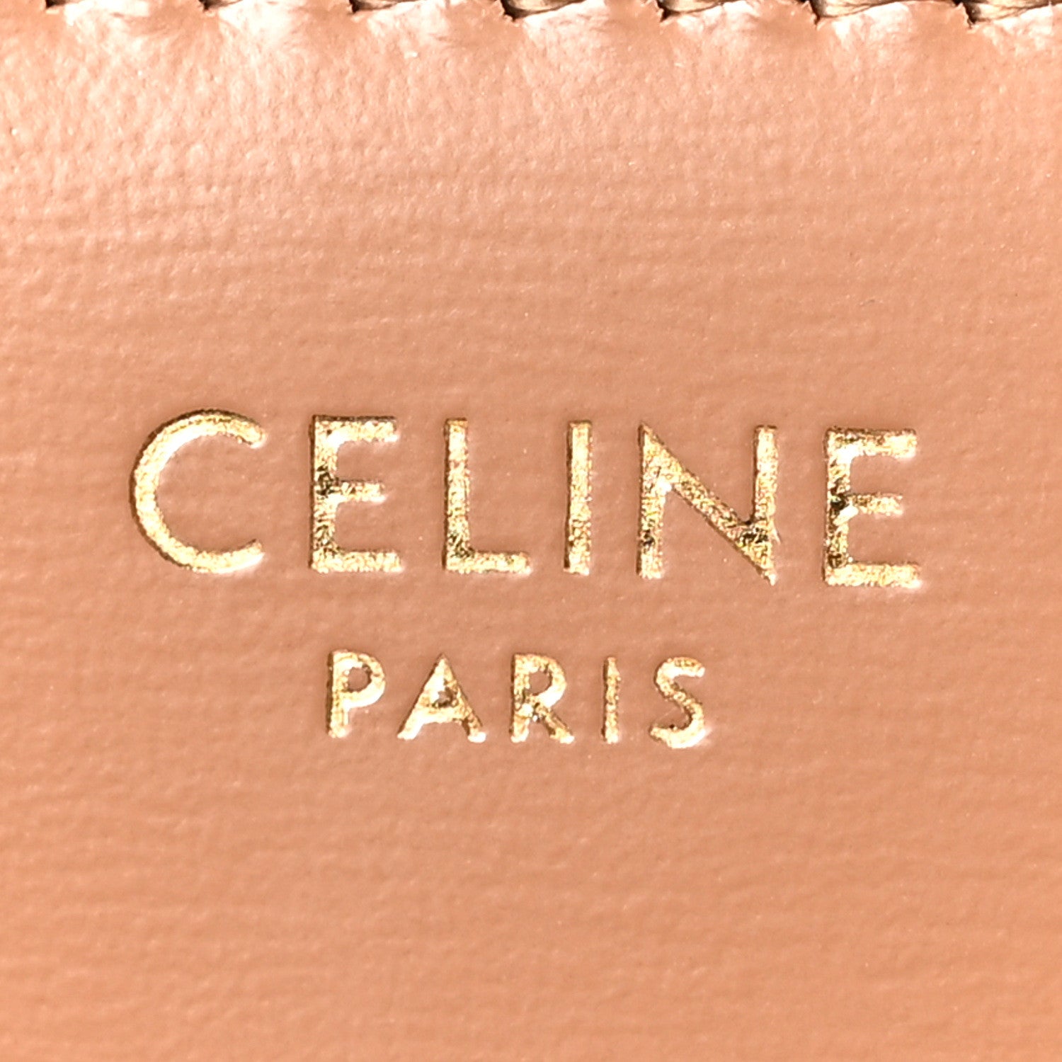 Celine Shiny Calfskin Teen Triomphe Bronze 5 of 10