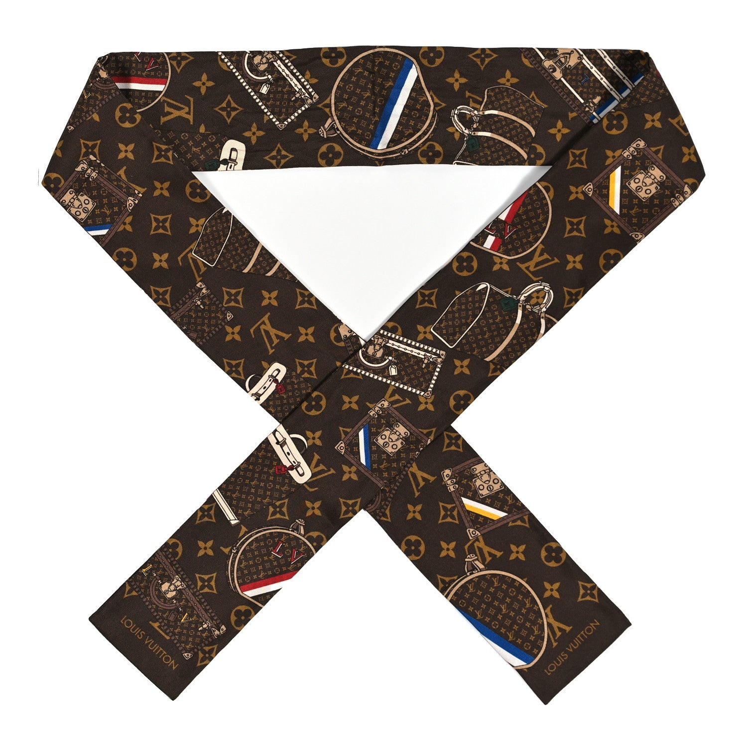 Louis Vuitton Silk Monogram Trunks Bandeau 1 of 4