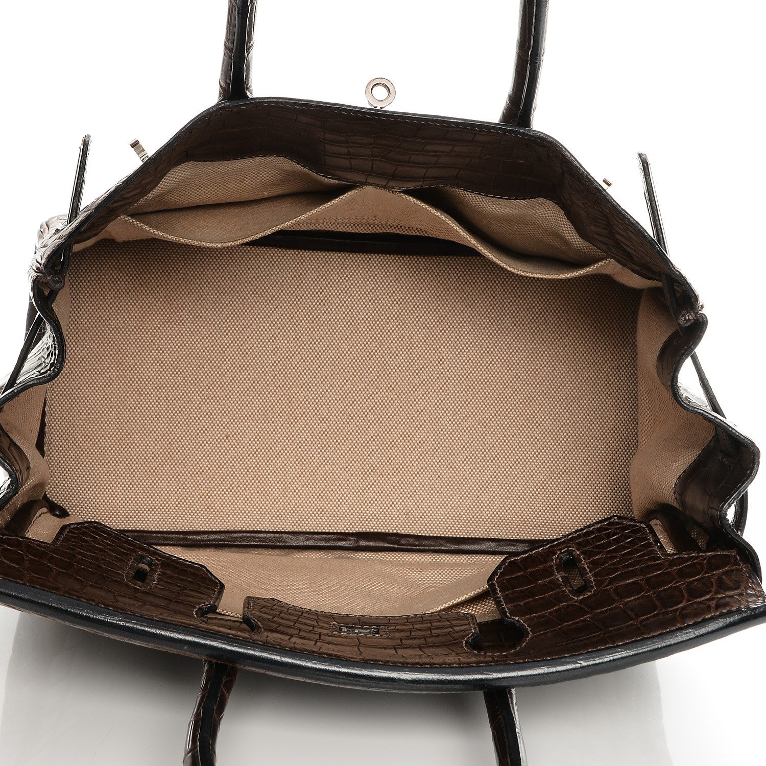 Hermes Matte Niloticus Crocodile Birkin 30 Chocolate 5 of 27