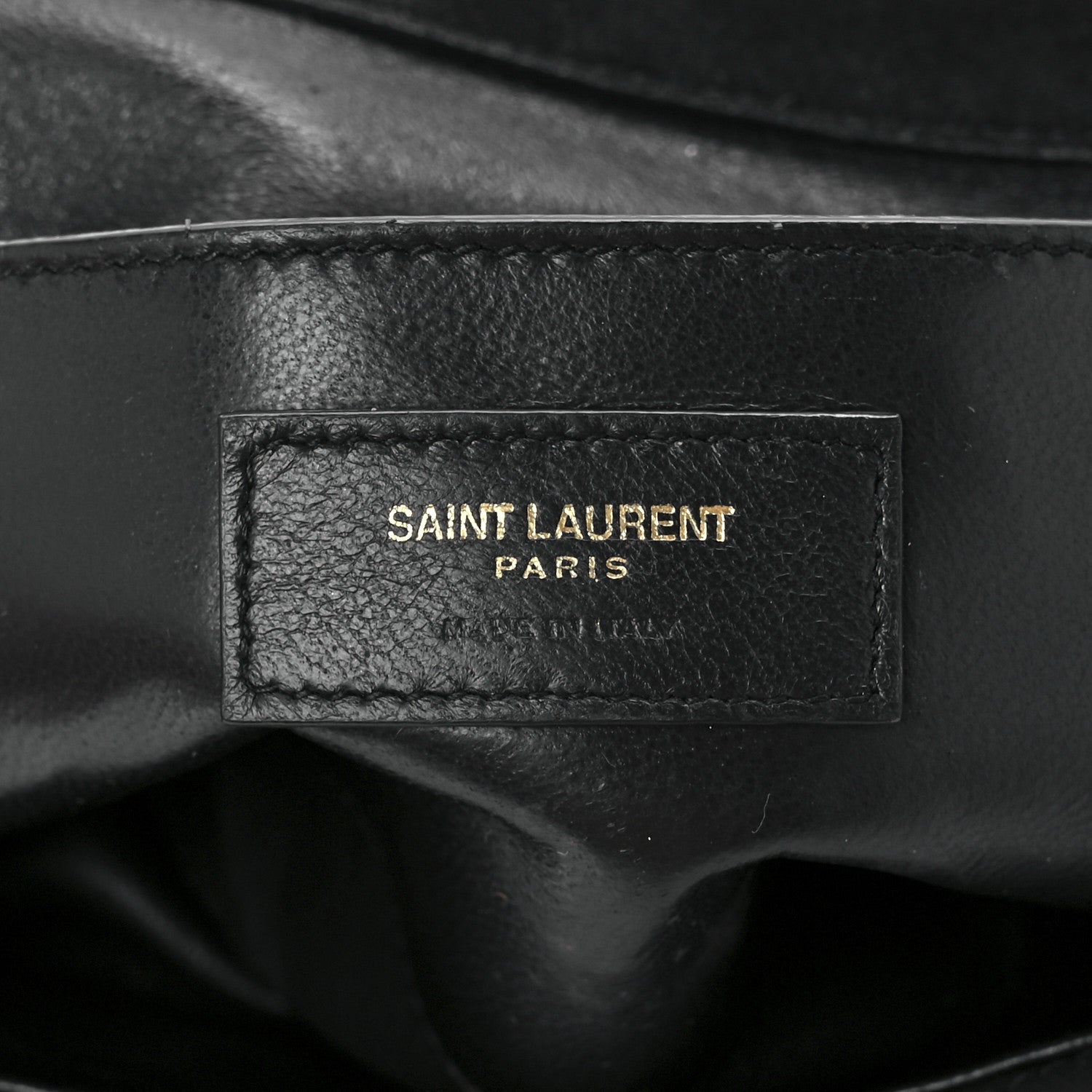Saint Laurent Suede Matelasse Chevron Monogram Medium Sulpice Black 7 of 14