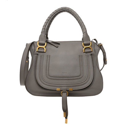 Chloe Calfskin Medium Marcie Satchel Cashmere Grey 1 of 15