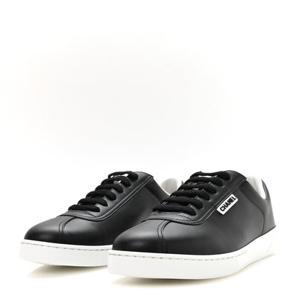 Chanel Calfskin CC Womens Sneakers 40 Black 4 of 8