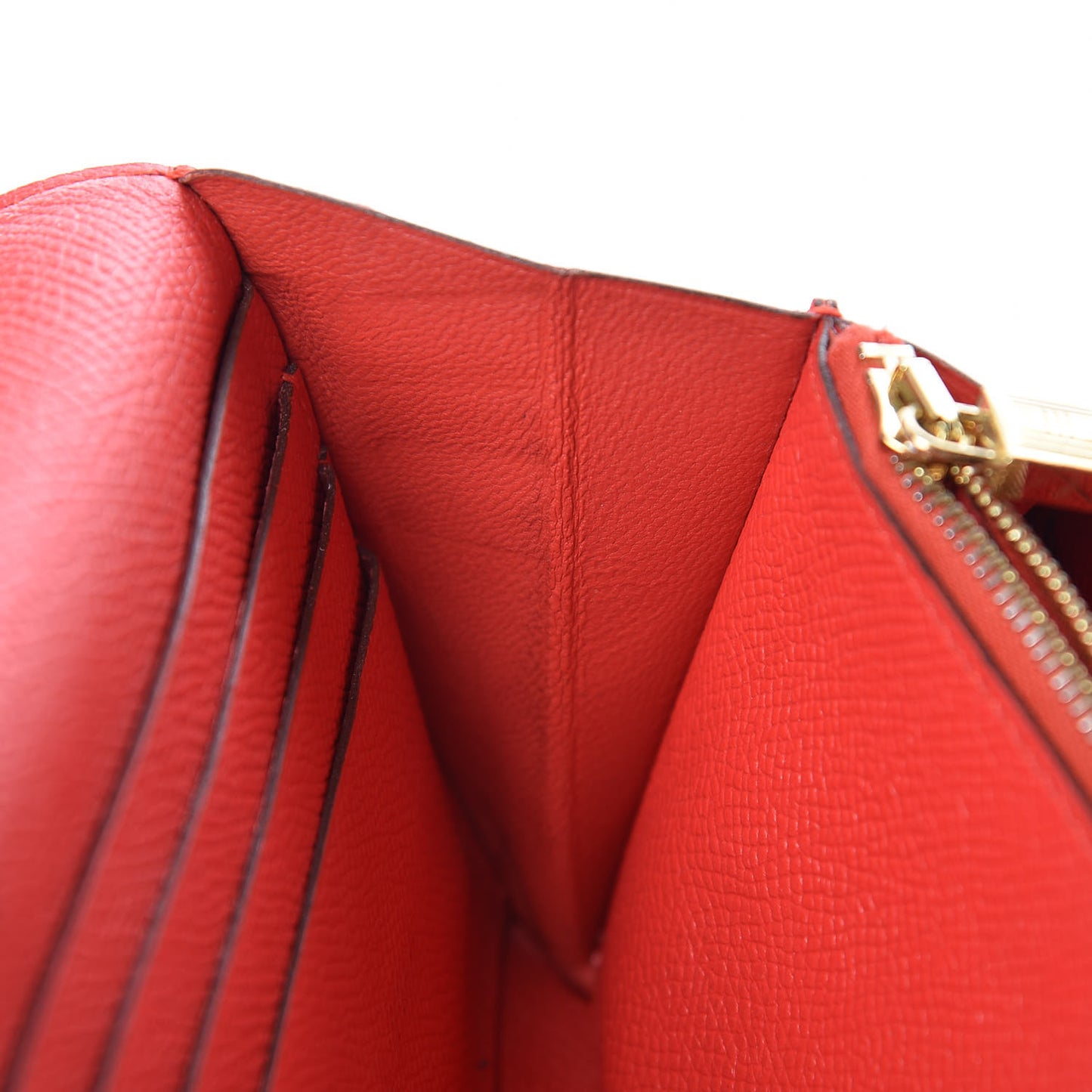Epsom Kelly Longue Wallet Rouge Tomate