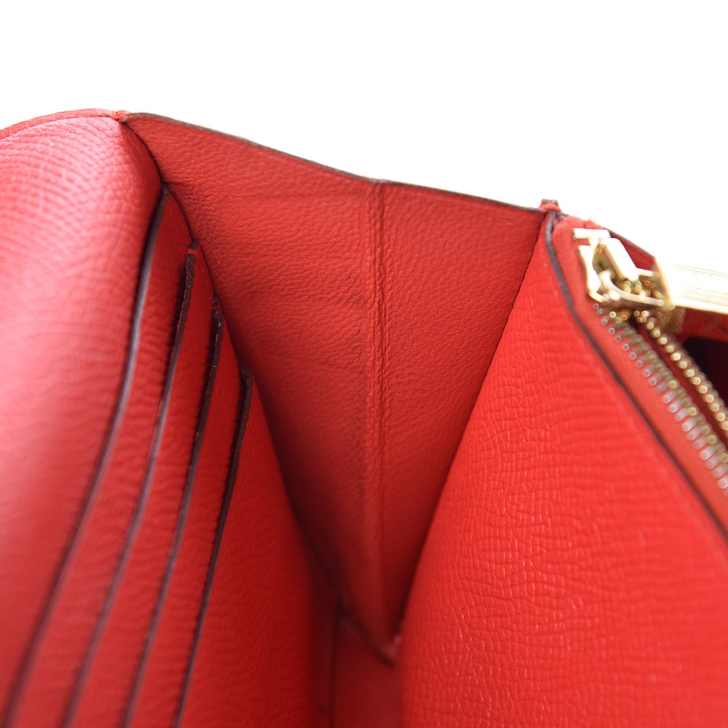 Hermes Epsom Kelly Longue Wallet Rouge Tomate 11 of 12