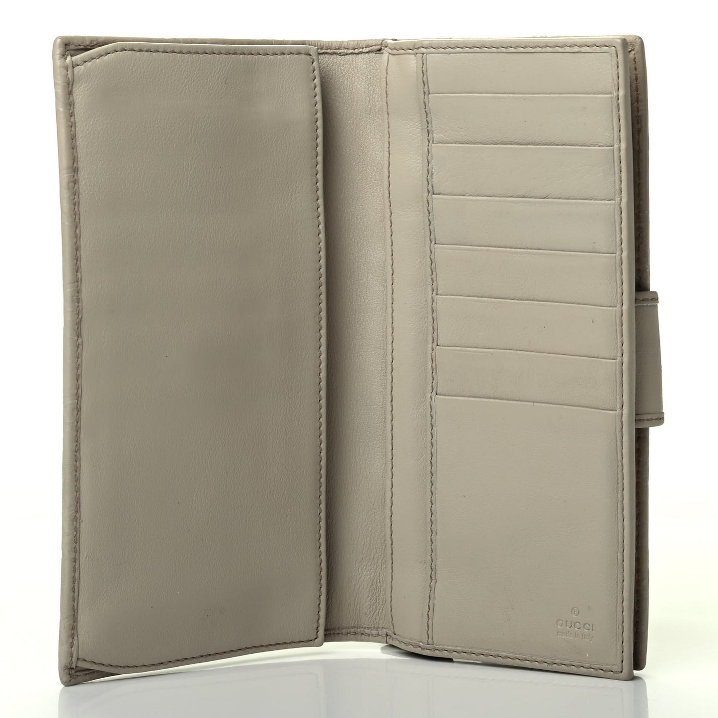 Guccissima Abbey Continental Wallet Off White