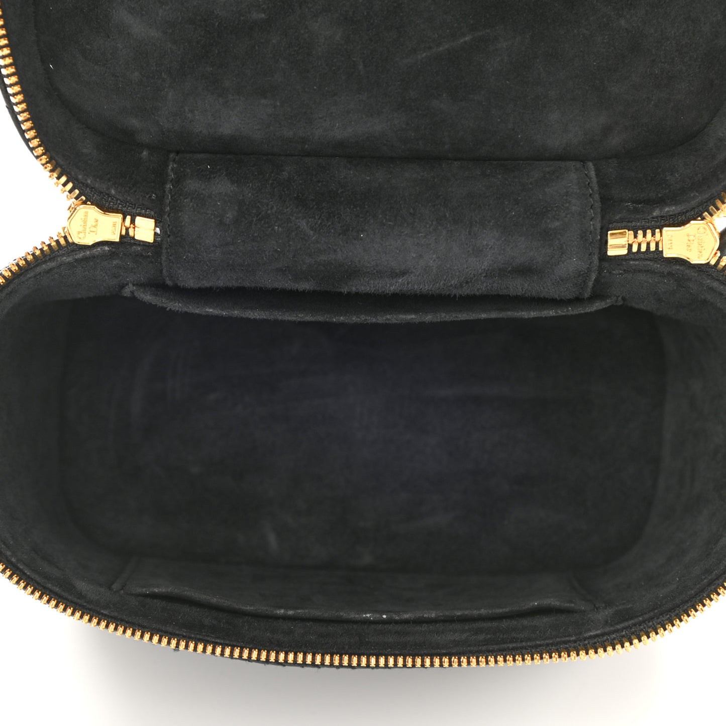 Lambskin Cannage Small Diortravel Vanity Case Black