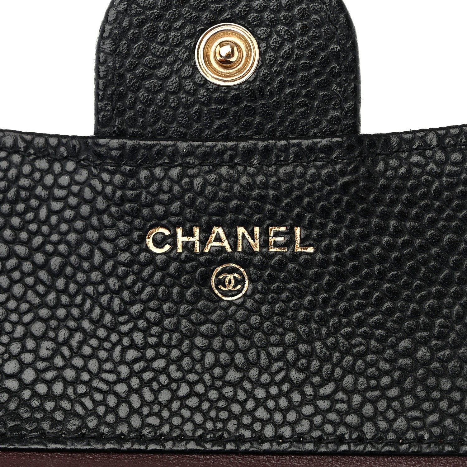 Chanel Caviar Quilted Compact Flap Wallet Black 6 of 14