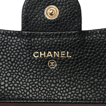 Chanel Caviar Quilted Compact Flap Wallet Black 6 of 14