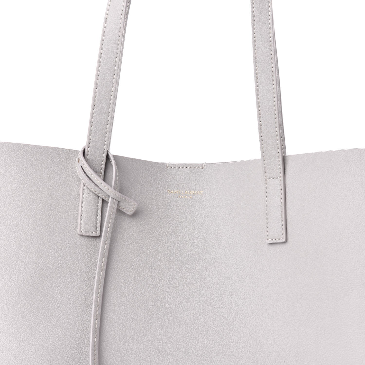 Saint Laurent Calfskin Large Shopping Tote Granite 13 of 13