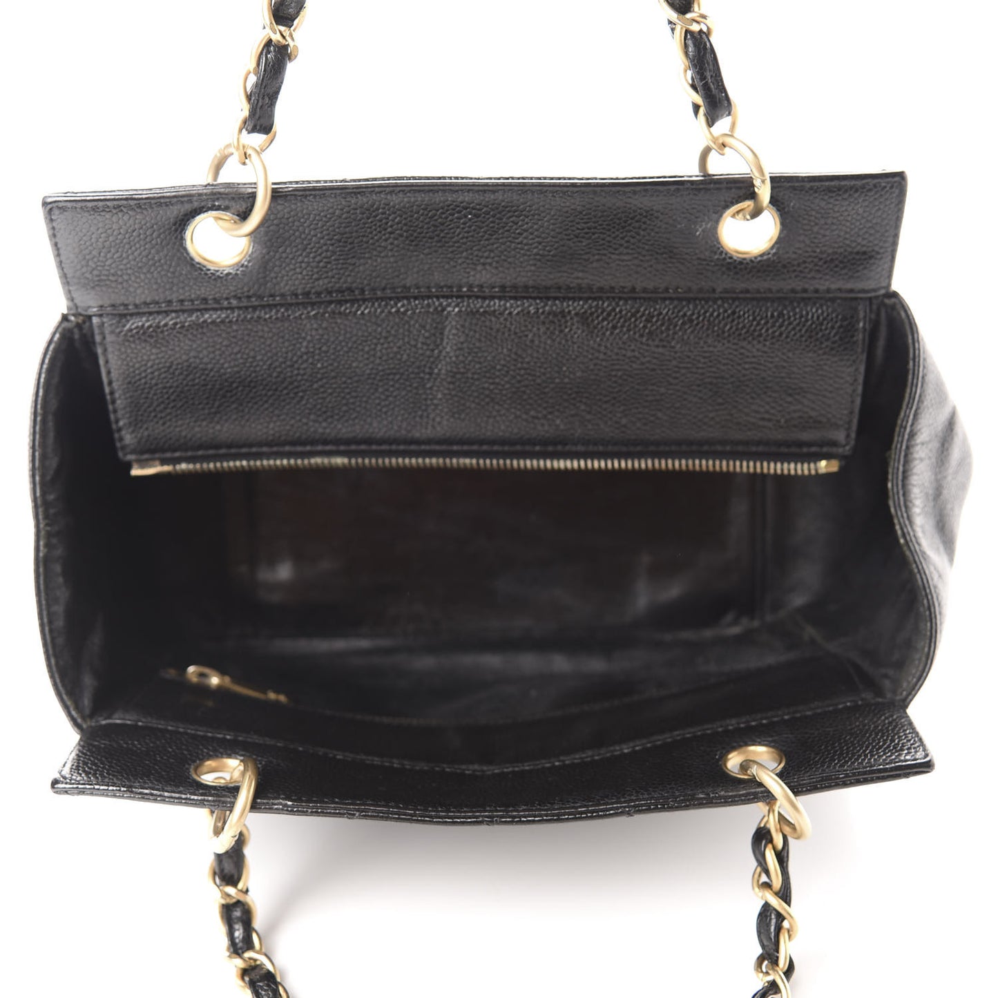 Caviar Quilted Petit Timeless Tote PTT Black