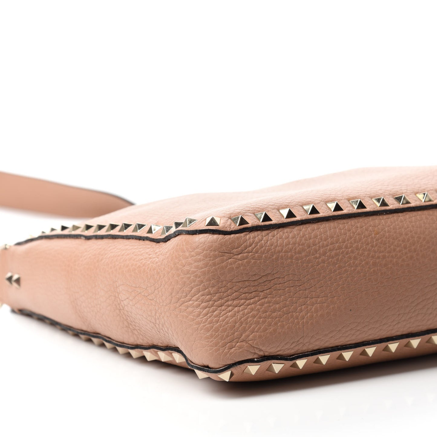 Pebbled Calfskin Small Rockstud Flip-Lock Messenger Bag Skin Sorbet