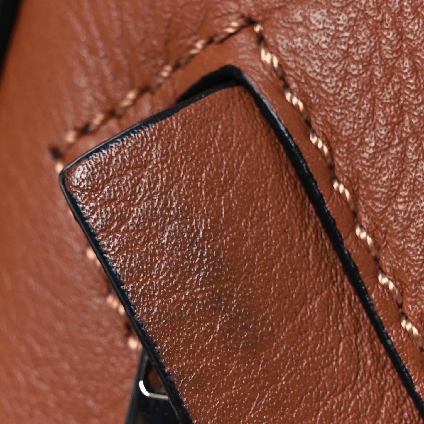 Grained Calfskin Small Hammock Shoulder Bag Tan