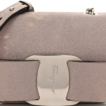 Salvatore Ferragamo Rainbow Glitter Mini Vara Bow Crossbody Bag Light Pink 7 of 11