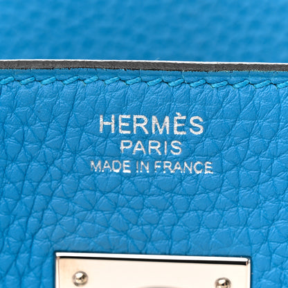 Hermes Togo Verso Birkin 30 Bleu Zanzibar Malachite 6 of 14