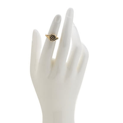 David Yurman 18K Yellow Gold Sculpted Cable Pinky Ring 44 3 2 of 4