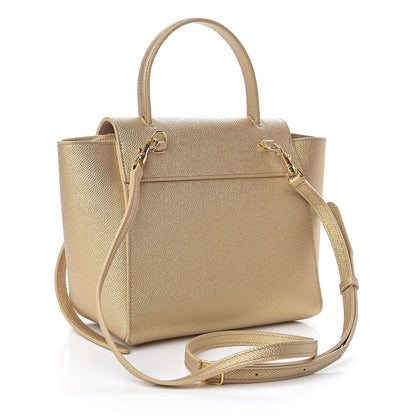 Celine Laminated Calfskin Nano Belt Bag Gold 3 of 10