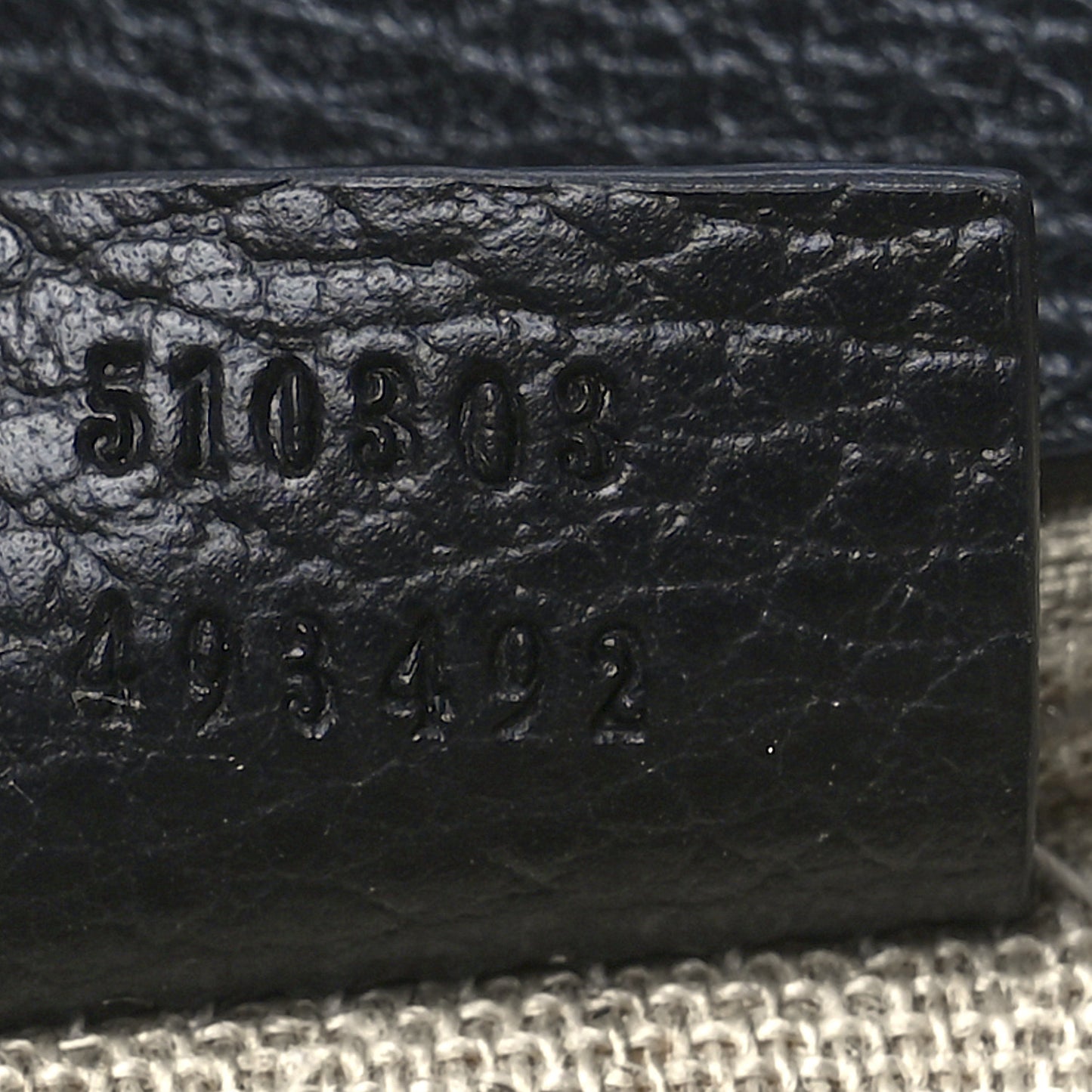 Dollar Calfskin Interlocking G Shoulder Bag Black