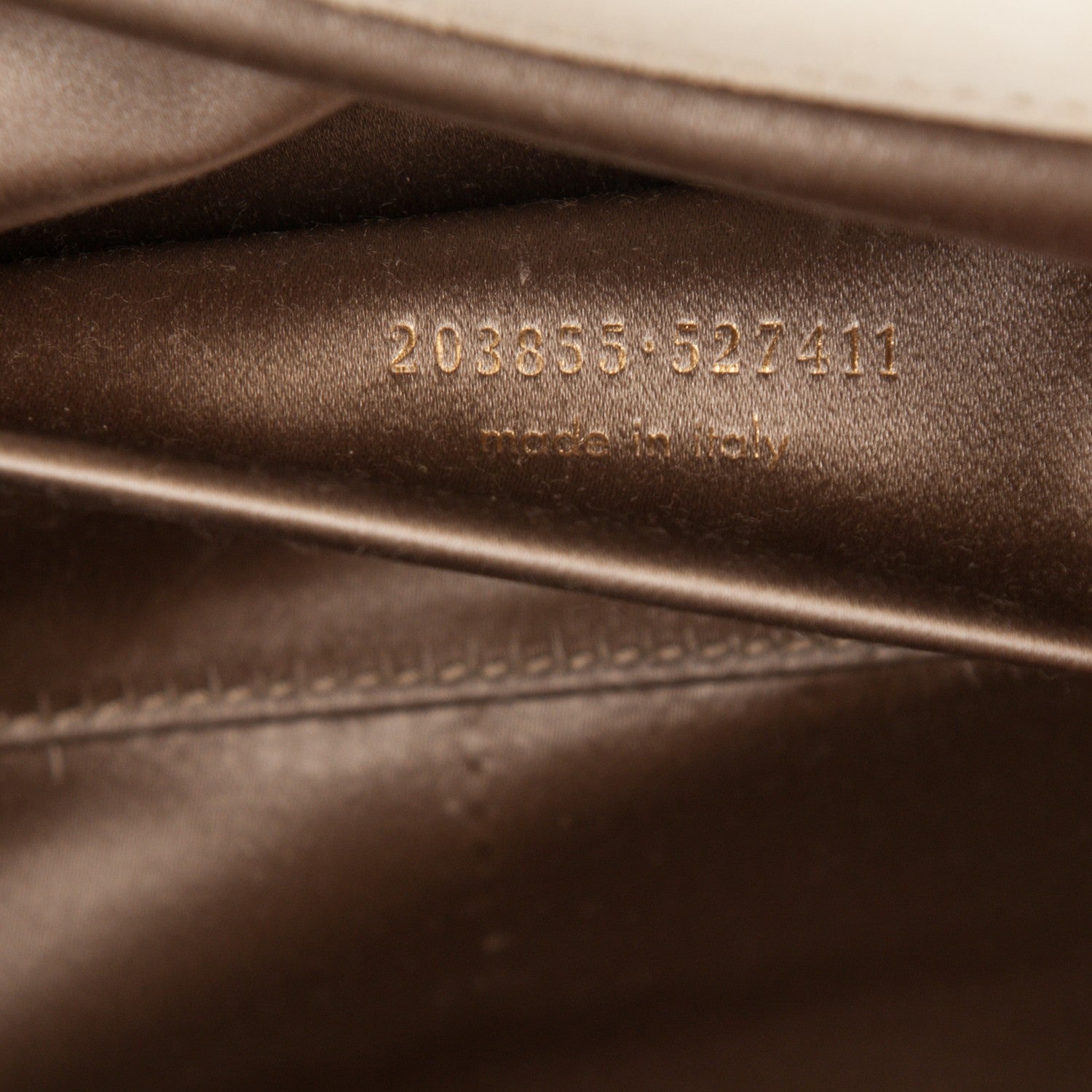 Saint Laurent Textured Patent Large Belle De Jour Clutch Champagne Gold 7 of 7