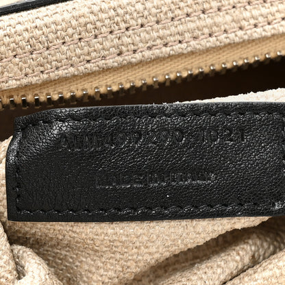 Saint Laurent Linen Calfskin Rive Gauche Tote Optic White 7 of 12