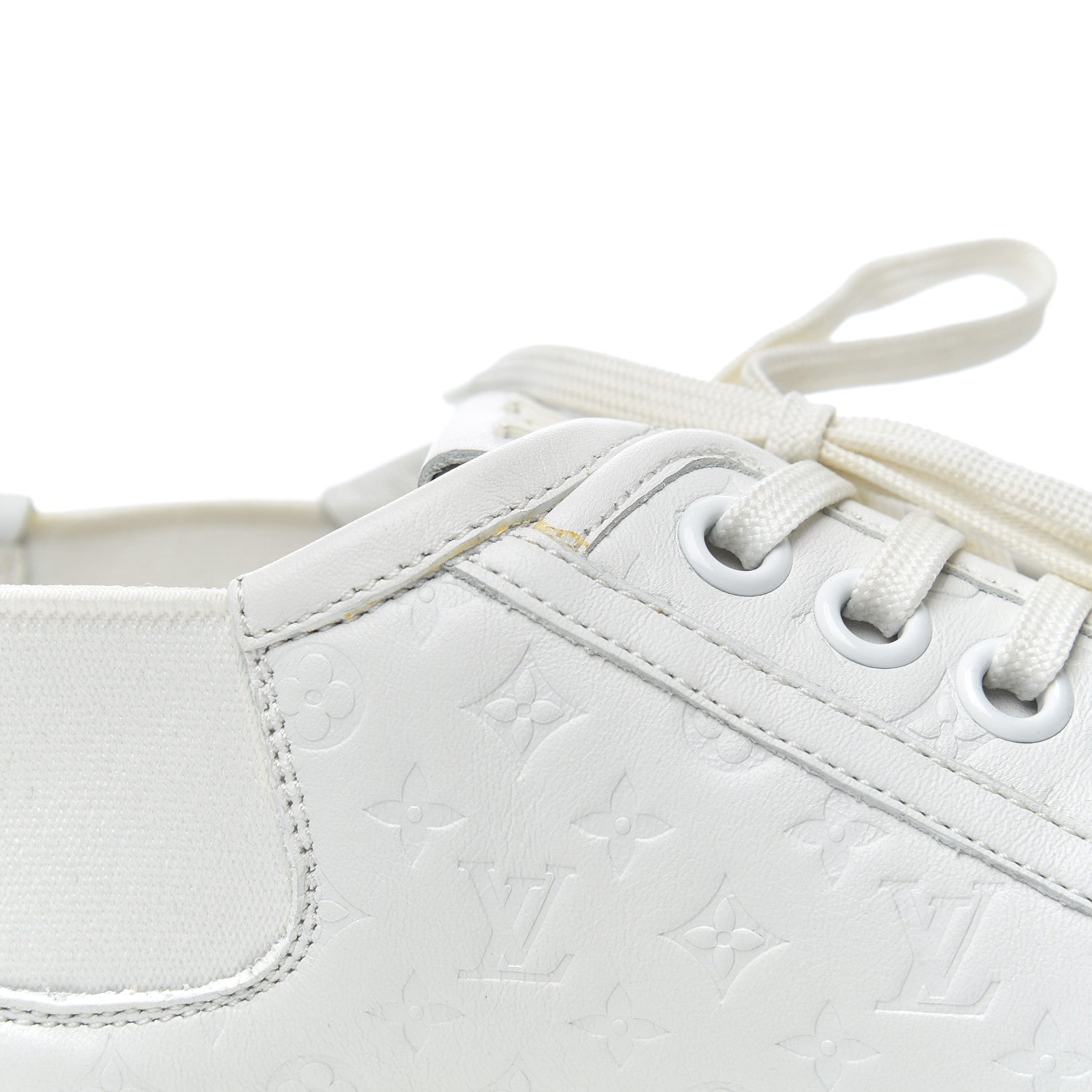 Louis Vuitton Calfskin Embossed Monogram Toucan Sneakers 38 White 19 of 19