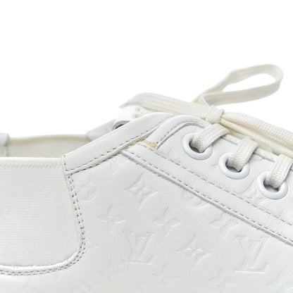 Louis Vuitton Calfskin Embossed Monogram Toucan Sneakers 38 White 19 of 19